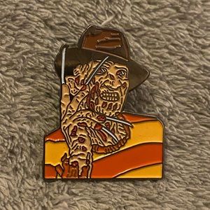 Freddy Krueger horror lapel pin